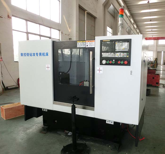 ZY-50數控銑(xǐ)鑽攻專用機(jī)床側面圖